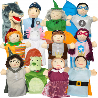 Meppi hand puppet set 12 pieces