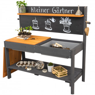 Meppi mud kitchen Little gardener anthracite