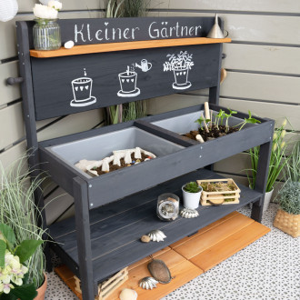 Meppi mud kitchen Little gardener anthracite