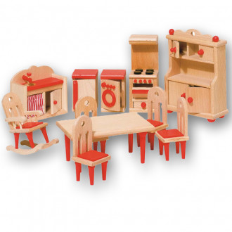 Goki Dollhouse Furniture, Kitchen 51951