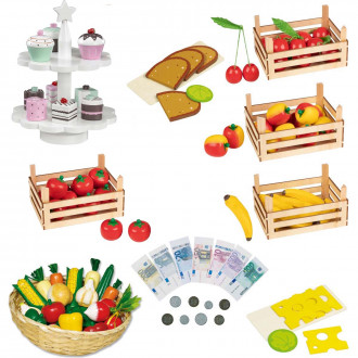 Goki Zubehör-Set für Kaufladen und Kinderküche