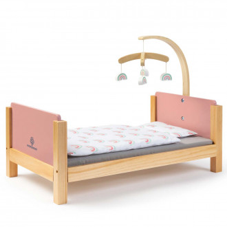 MUSTERKIND PUPPENBETT Barlia altrosa/natur
