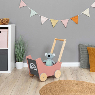 MUSTERKIND Puppenwagen Barlia altrosa/natur