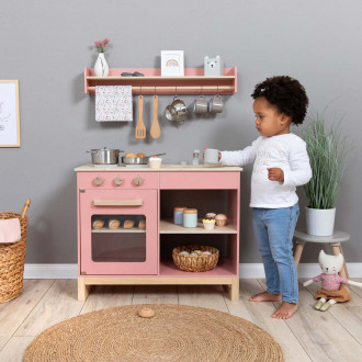 MUSTERKIND® Spielküche Magnolia altrosa/natur