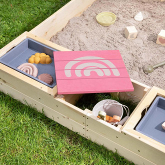 MUDDY BUDDY® Sandkasten Beach Rebel puderrosa