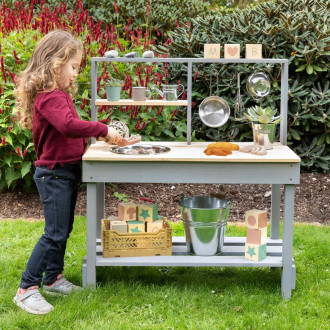 MUDDY BUDDY® Matschküche Mud Starter wolkengrau-natur