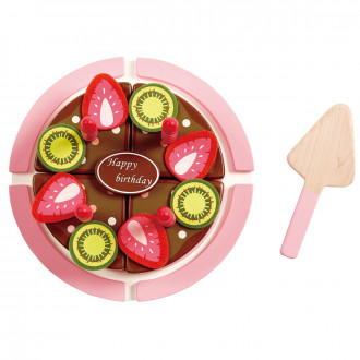 Hape Gâteau d'anniversaire fraise-chocolat - E3140