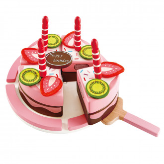 Hape Gâteau d'anniversaire fraise-chocolat - E3140