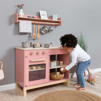 MUSTERKIND® Spielküche Magnolia altrosa/natur