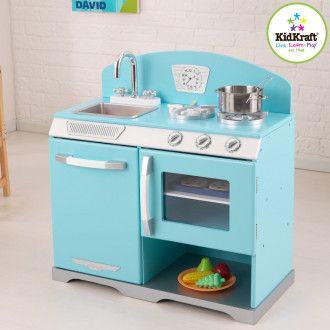 KidKraft Kochherd aus Omas Zeiten, blau