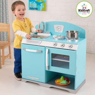 KidKraft Kochherd aus Omas Zeiten, blau
