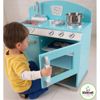 KidKraft Kochherd aus Omas Zeiten, blau