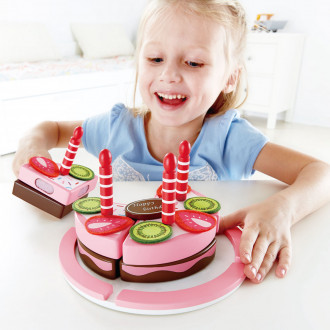Hape Gâteau d'anniversaire fraise-chocolat - E3140