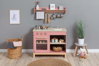 MUSTERKIND® Spielküche Magnolia altrosa/natur