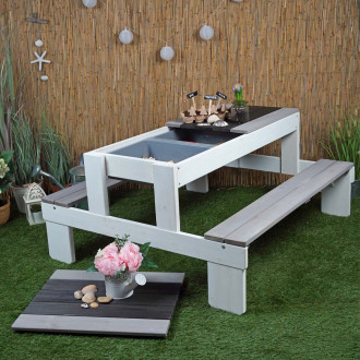 Meppi Sitzgruppe Stralsund  weiss / grau