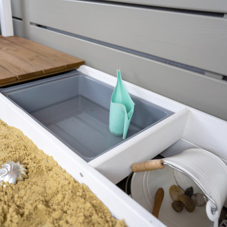 Meppi Sandkasten Travemünde weiss / braun