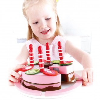 Hape Gâteau d'anniversaire fraise-chocolat - E3140