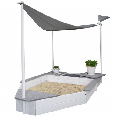 Meppi sandpit Usedom gray / white