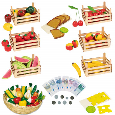 Goki accessory set for shop and children's kitchen