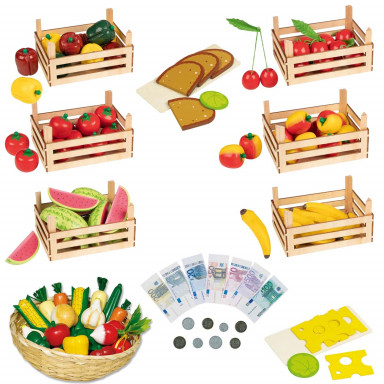 Goki set d'accessoires pour magasin et cuisine pour enfants