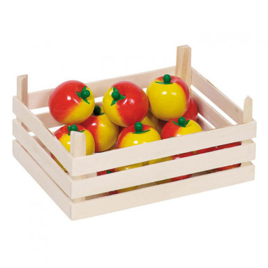 Goki Äpfel in Obstkiste