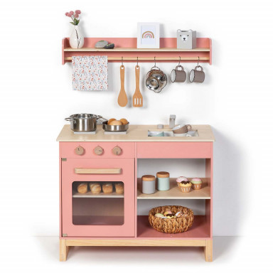 Musterkind children's kitchen Magnolia dusky pink / natural