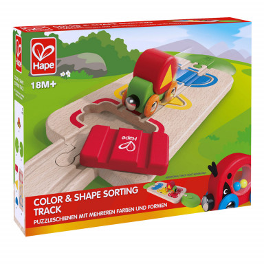 Hape Puzzleschienen mit mehreren Farben und Formen