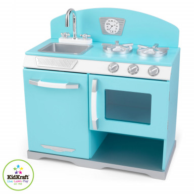 KidKraft Blue Retro Stove 53252