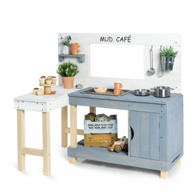 MUDDY BUDDY® Matschküche Mud Café weiß - wolkengrau