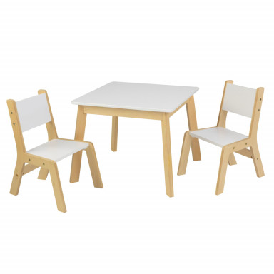 KidKraft Nowoczesny stół i 2 krzesła – 27025
