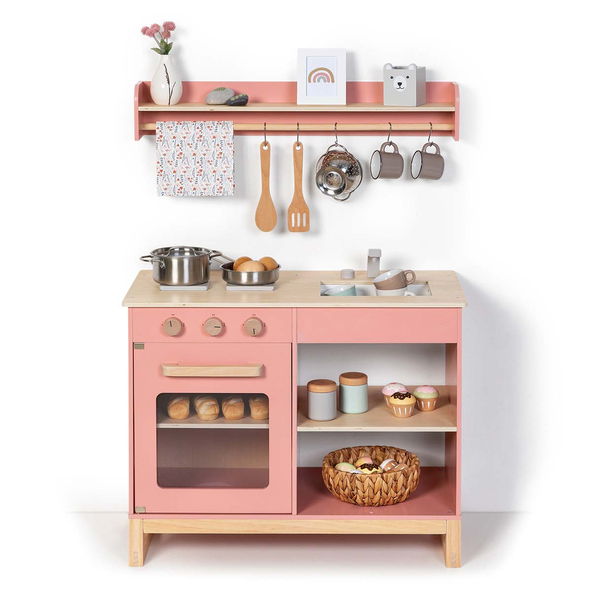 Musterkind cuisine enfant Magnolia vieux rose / naturel