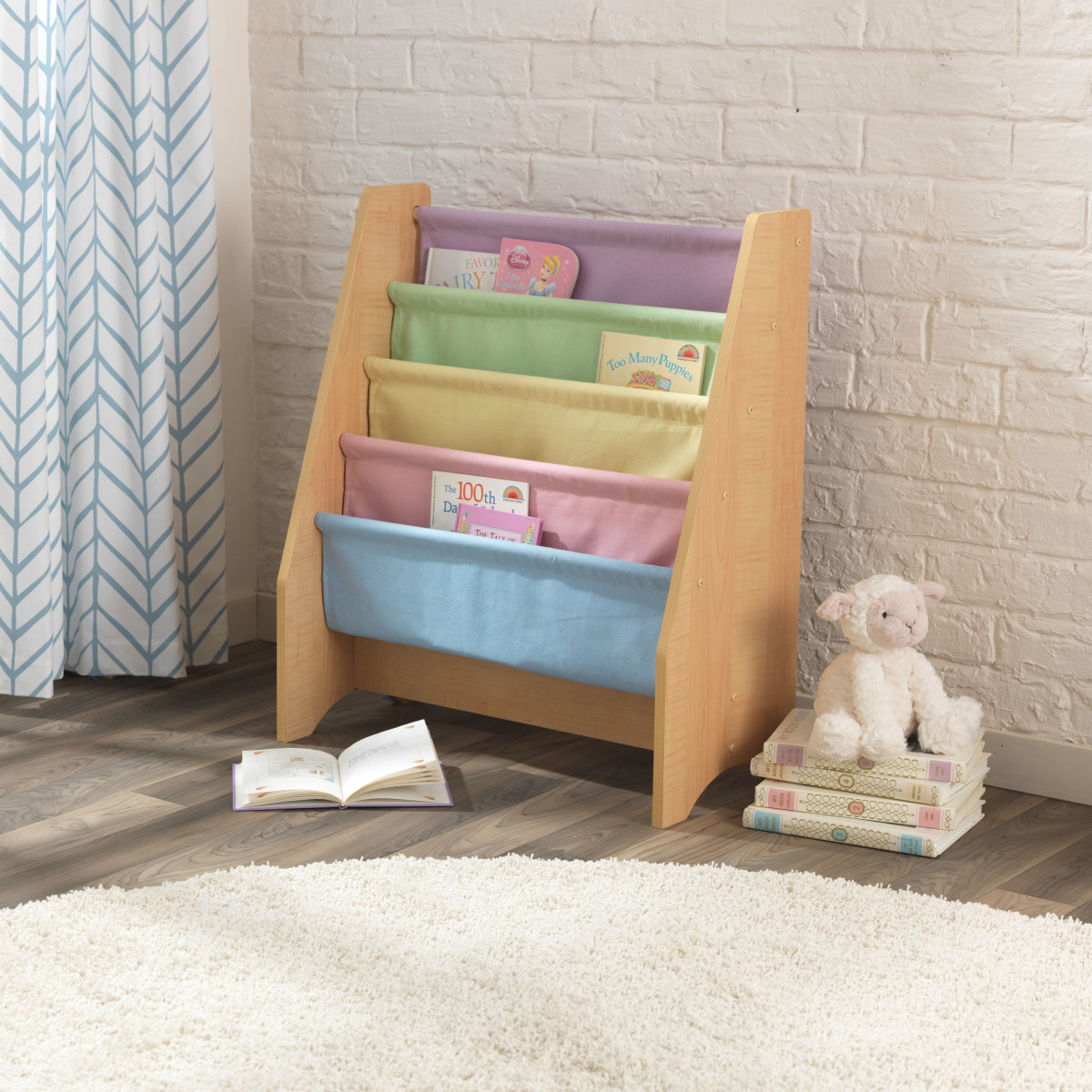 Kidkraft Pastel Sling Bookshelf 14225