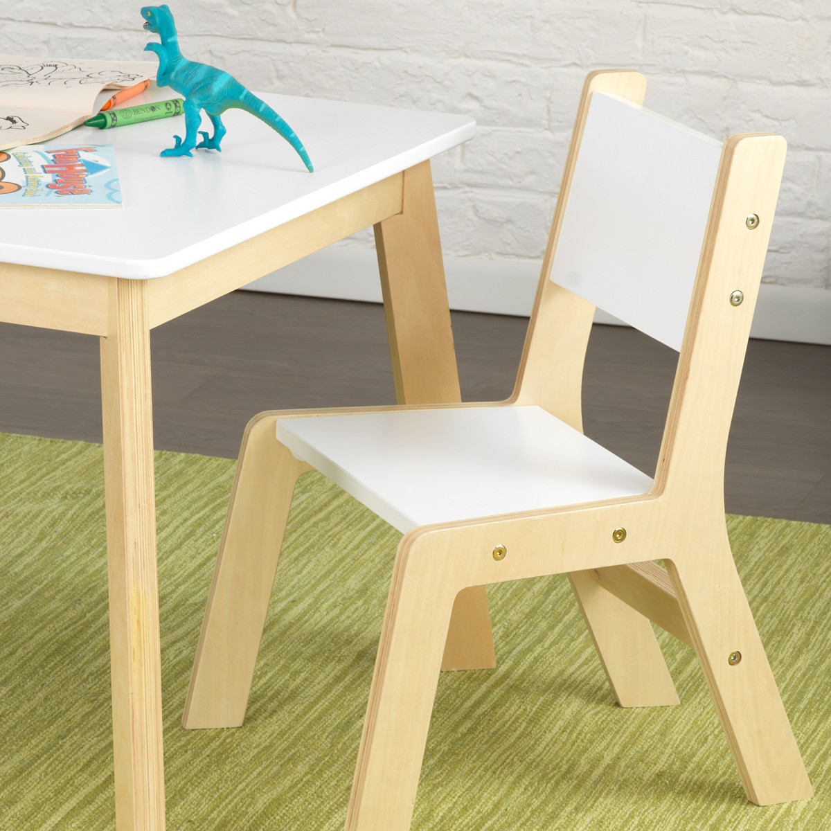 Kidkraft Modern Table And 2 Chairs Set 27025 Pirum Wooden Toys